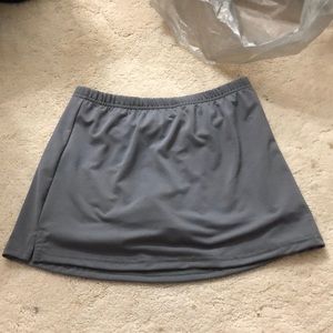 gray tennis skirt
